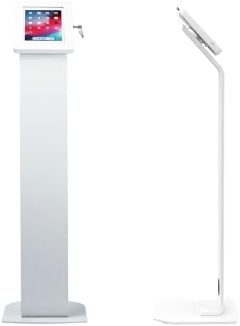 Locking Stand Kiosk – CTA Premium Small Locking Support Base Kiosk with Steel Body and Heavy-Duty Security Enclosure - iPad mini A17 Pro & 1/2/3/4/5/6 - Samsung Tab A 8″ by CTADigital