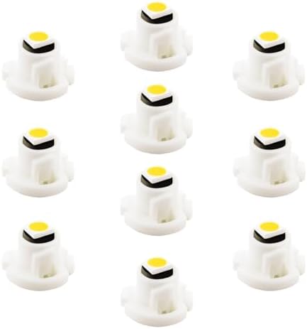 WLJH Yellow T4.2 Neo Wedge LED Bulbs for Climate Control and Dash Cluster by WLJH