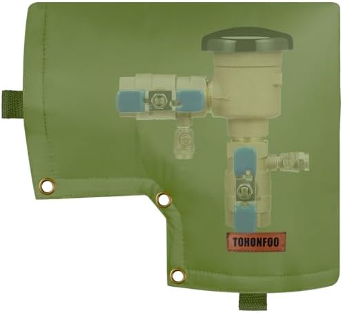 Backflow Preventer Insulation Cover for Vacuum Breaker, 13"W x 12"H, Green by TOHONFOO