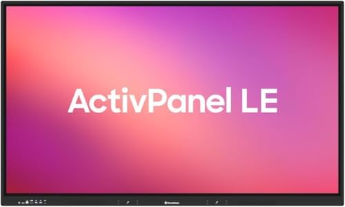 Promethean ActivPanel LE 65” High Specification Digital Whiteboard, 4K UHD, Interactive Display, Android OS, EDLA Certified, 3 Year Onsite Support by Promethean