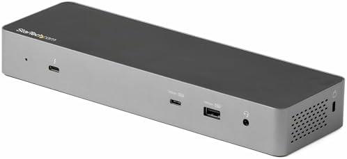 StarTech USB-C Dock for MacBook Pro/Air M1-M4, Dual 4K 60Hz, 10Gbps, 96W by StarTech