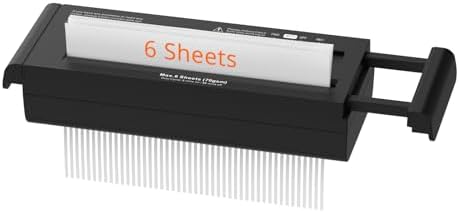 Suntiko 6-Sheet Strip Cut Portable Home Paper Shredder no Basket by SuntikoShredderLaminator