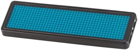 LED Scrolling Name Badge Electronic Message Display Tag Customizable 11x44 Dot Business Hospitality Retail ABS Plastic Blue Yellow White 93x30x6mm (Blue) - Image 4