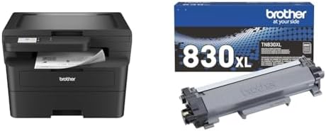 Brother HLL2480DW Printer and TN830XL High Yield Toner by Brother