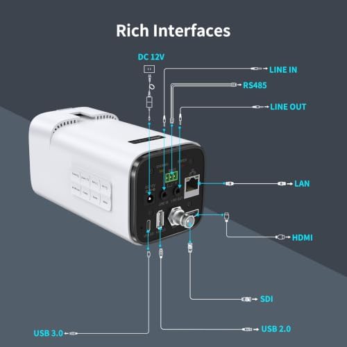 4K 60FPS Camera, TOF Real-time Auto Focus, 20x Optical Zoom, Dual Mics, HDR - Image 7