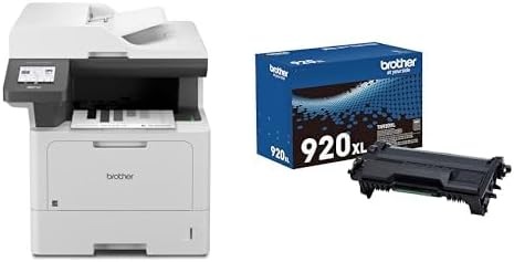 Bundle of Brother MFCL5710DW Business Monochrome Laser All-in-One Printer with Wireless Networking and Duplex Print, Scan, and Copy, Works with Alexa + Brother Genuine TN920XL High Yield Black Toner by Unknown