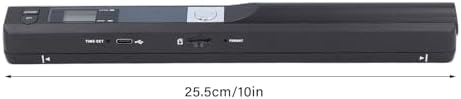 Handheld Document Scanner, Portable Scanner for A4 Documents Photo Pictures Receipt 8.27 Inch HD 900DPI Color Mobile Handheld Scanner Wand for Home Travel Office (Black) - Image 6
