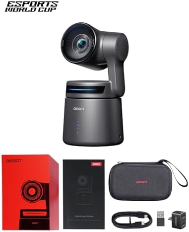 OBSBOT Tail Air NDI Streaming Camera 4K, AI Tracking PTZ Camera with Intelligent APP, Gesture Control, HDMI/USB-C/Wireless Webcam, Video Camera Live Stream for YouTube, Church, Worship, Creator, etc. - Image 2