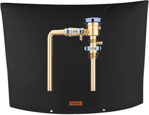 Backflow Insulation Cover for Sprinkler Valve,Black 36" W x 24" H by Wsobue