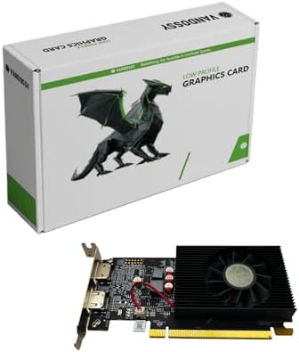 Radeon R7 350 Low Profile Graphics Card, 4GB GDDR3 55W TDP, No Power Connector Needed, PCIe 3.0 ×16, 2 ×HDMI, for SFF & OEM Business PC Upgrade by Vandossy