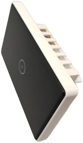WiFi Smart Wall Touch Light Switch, Black, One Gang - Image 3