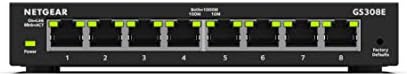 NETGEAR 8 Port Gigabit Ethernet Managed Network Switch (GS308E) - Desktop or Wall Mount, Home Network Hub, Office Ethernet Splitter, Silent Operation - Image 2