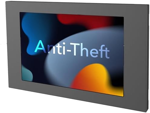 Mount-It! Lockable Tablet Wall Mount for Samsung, Flush Low-Profile, Black by Mount-It