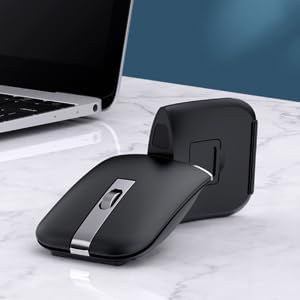 Foldable Arc Wireless Mouse Silent Click Bluetooth 5.3 and 2.4GHz - Image 2