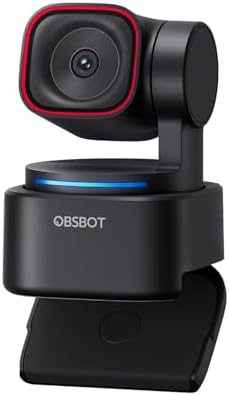 OBSBOT Tiny 3 Lite AI-Powered Spatial Audio 4K Webcam - Compact AI Tracking by OBSBOT