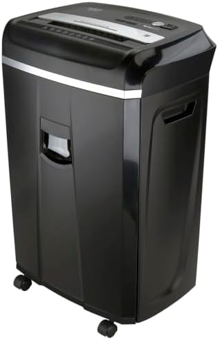 Aurora Anti-Jam 20-Sheet Crosscut CD/Paper and Credit Card Shredder, 7-Gallon pullout Basket, 60 Minutes Continuous Run Time by Aurora