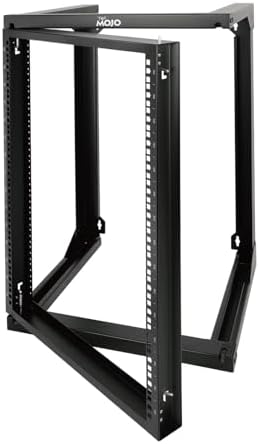 Tecmojo 15U Server Rack with Swing Gate, 15U Rack for 19inch Computer/AV/Data/IT/Media Equipment, Wall Mount Server Rack with 18inch Depth, Square&Tapped Holes by Tecmojo