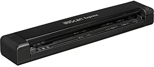 IRIScan Express 4-Portable Scanner 8PPM simplex, USB, Document Scanner, 8PPM, Receipt Scanner, Full OCR Readiris, Windows Black by IRIScan
