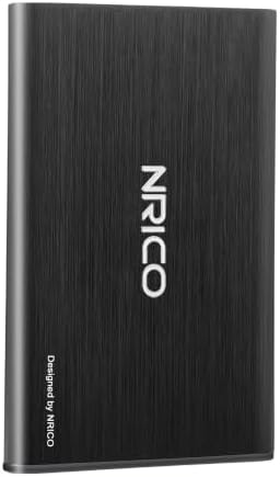 NRICO Ultra Slim 320GB Portable External Hard Drive USB3.0 HDD Storage Compatible for PC, Desktop, Laptop,Mac,PS4, Xbox one (Black, 320, GB) by NRICO