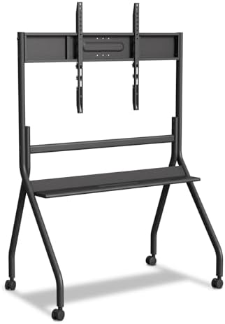 75" - 85" Mobile Stand for Smart Board or LCD Monitor Black by InteractiveBoardSpecialist