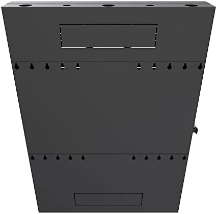 NavePoint 2U Vertical Server Rack Enclosure, Low Profile, 27.5" Deep, Max Weight Capacity 150 lbs - 2U Network Cabinet Vertical Wall Mount, Perforated, Black - Image 2