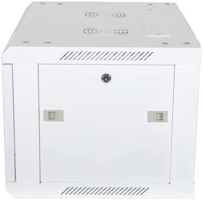 NavePoint 6U Network Cabinet with Glass Door – 6U Wall Mount Server Cabinet White 19” Rack for IT Equipment, AV Devices, Networking Equipment –23” Deep Server Rack Enclosure - Image 5