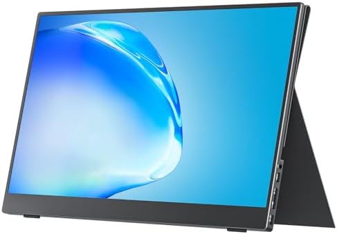 cocopar Portable Monitor 15.6 Inch 1080P FHD 60Hz 85% sRGB Travel Monitor with Speaker HDMI USB-C Second Screen for Laptop MacBook Surface PC Xbox PS4/5, VESA Mountable, with Cover Stand by cocopar