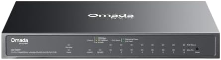 Omada ES210GMP, 8 Port Gigabit Easy Managed PoE Switch by TP-Link