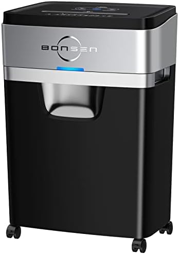 BONSEN 20-Sheet Cross-Cut P-4 High Security Heavy Duty Paper Shredder by BONSEN