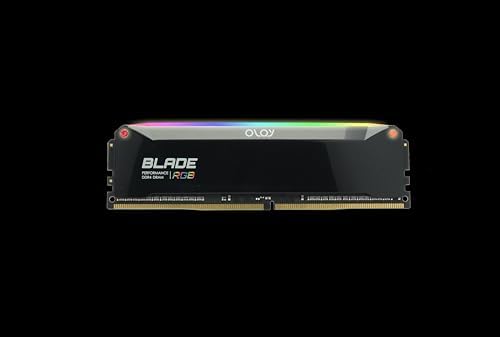 OLOy DDR4 RAM 16GB (2x8GB) Piano Black Blade RGB 3600 MHz CL18 1.35V 288-Pin Desktop Gaming UDIMM (MD4U0836180BRPDA) - Image 5