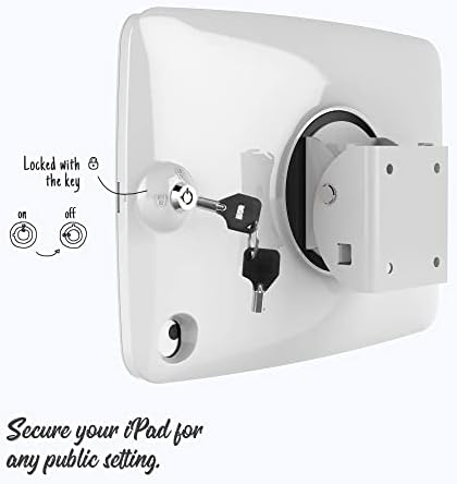 Tablet Wall Mount Compatible with 10.2 inch iPad 7th 8th 9th Gen Lockable Tiltable Anti Theft Security Adjustable - Image 4