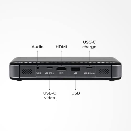 APIO Resolution 1080p Auto Focus, 400 ANSI Lumen DLP Pro Pocket Projector with HDMI/Type C Supports, Built-in Rechargeable Battery and Speakers for Streaming Movies, Laptops, Phones, Home & Outdoor - Image 4