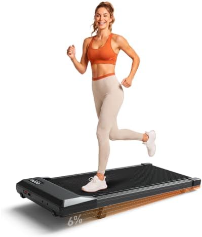 Superun Walking Pad with 6% Incline, 2.5HP Treadmill, 300 lbs by SUPERUN