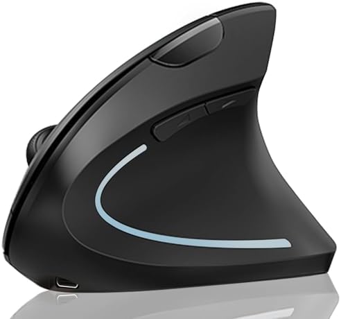 Lekvey Ergonomic Mouse, Rechargeable 2.4G USB Vertical Wireless Mouse by Lekvey