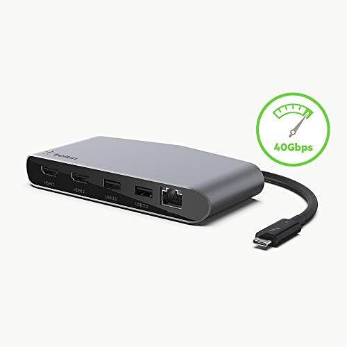 Belkin Thunderbolt 3 Dock Mini HD With Cable - Usb C Hub - Usb C Docking Station For Macos & Windows, Dual 4K @60hz, 40Gbps Transfer Speed, With Ethernet Port, BLACK - Image 6