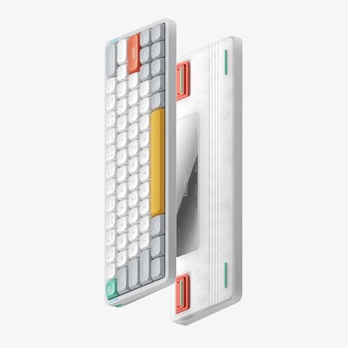 nuphy Air60 V2 Portable Wireless Keyboard 60% Low Profile Mechanical Keyboard Support QMK/VIA Compatible with Windows/mac OS/Linux Supports Bluetooth 5.1/2.4GHz/USB-C White - Gateron Cowberrry Switch - Image 2