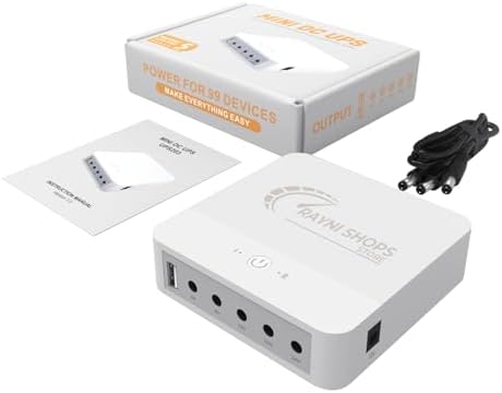 Battery Backup Mini UPS System - 5V/9V/12V/15V/24V mini UPS with 12V 5A Charger for WiFi Modem Router, CCTV Camera, 13200mAh - Image 2