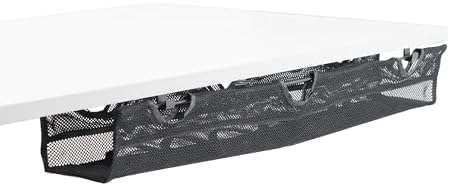 VIVO Black Screw-on 36 in Mesh Net Cable Management Holder, DESK-AC36MH-S by VIVO