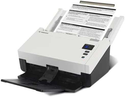 Visioneer Patriot D40 Duplex Scanner for PC and Mac, 70 PPM, Sheetfed 80 Page Automatic Document Feeder (ADF) by Visioneer