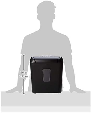 Amazon Basics 12 Sheet Cross Cut Paper and Credit Card Home Office Shredder with 4.8 Gallon Bin, Black - Image 4