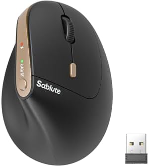 SABLUTE MAM3 Ergonomic Mouse, Wireless Mouse for Small/Medium Hands by SABLUTE