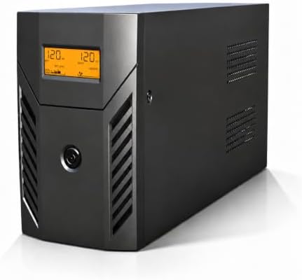 PowMr 1500VA/800W UPS Battery Backup, Uninterruptible Power Supply, 2–6ms Fast Transfer, Network&Power Protection, for Home & Small Business, Router, Modem, CCTV, POS System by PowMr