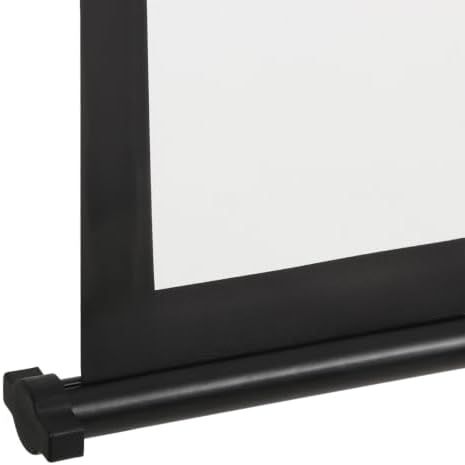 SUPER DEAL 92'' 16:9 HD Motorized Projection Screen with Remote Control, Foldable Anti-Crease Portable Projector Movie Screen for Home Theater Education Outdoor Indoor Public Display, Black - Image 3