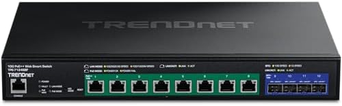 TRENDnet 12-Port 10G PoE++ Web Smart Switch, TPE-7124SBF - Image 5