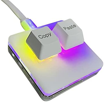 BTXETUEL Copy and Paste 2-Key Keyboard SAYO OSU Keypad Hotswap One Handed Mechanical Gaming Keyboard Cherry Switch RGB Backlit Mini USB Keypad for macros or Rhythm Games by BTXETUELKEYBOARD