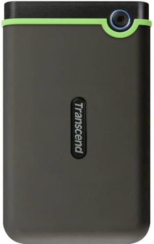 Transcend 4TB StoreJet 25M3 Rugged Portable HDD, One Touch Backup by Transcend