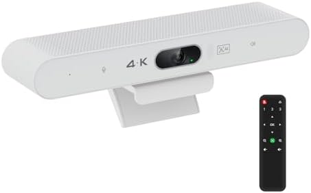 TOALLIN 4K All-in-One Conference Webcam with Microphone and Speaker by IdealforVideoConferencingandLiveStreaming