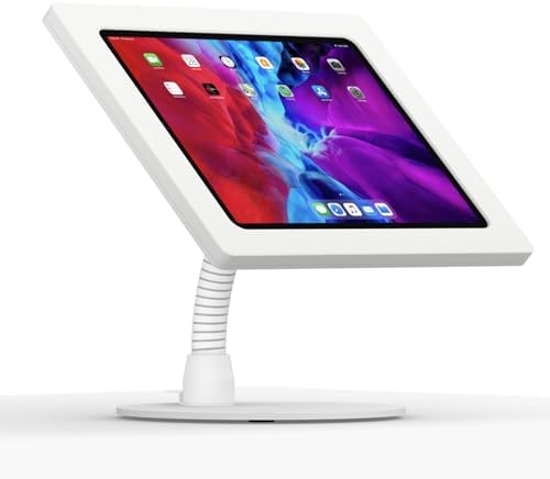 VidaMount White Enclosure and Portable Flexible Stand [Bundle] Compatible with iPad Air 13" (M2/M3) & iPad Pro 12.9" (4th/5th/6th Gen) by VidaMount