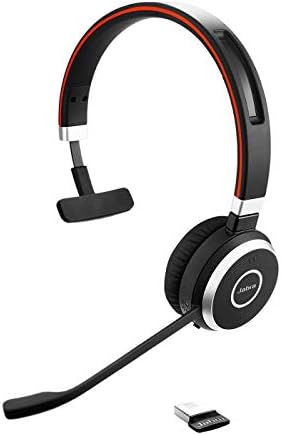 Jabra Evolve 65 SE Mono Wireless Headset - Bluetooth Headset with Noise-Cancelling Mic and Long-Lasting Battery — Unified Communications Certified for Zoom, Unify and Other Leading Platforms - Black by Jabra