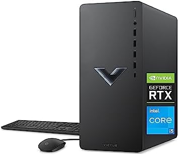 HP Victus 15L Gaming Desktop - 12th Gen Intel Core i5-12400F, 2.50 GHz - 8 GB SDRAM, 512 GB M.2 SSD - NVIDIA GeForce RTX 3050 - Windows 11 Home, Wi-Fi 6 & Bluetooth, 9 USB Ports (TG02-0021, 2022) by Unknown